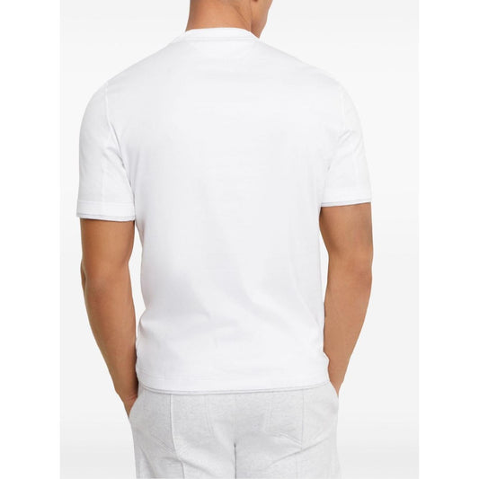 Brunello Cucinelli T-shirts and Polos White Topwear Brunello Cucinelli