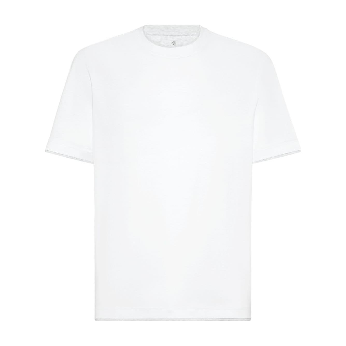 Brunello Cucinelli T-shirts and Polos White Topwear Brunello Cucinelli