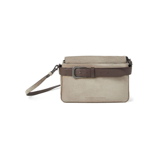 Brunello Cucinelli Bags.. Dove Grey Shoulder Brunello Cucinelli