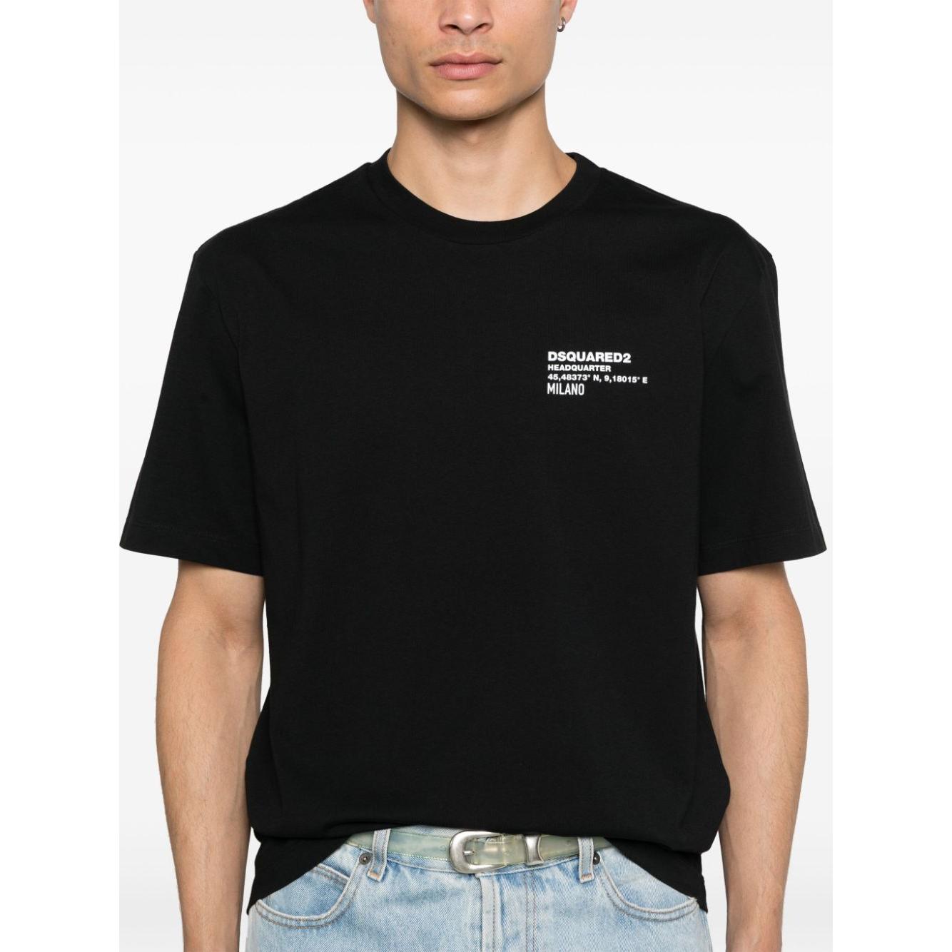 Dsquared2 T-shirts and Polos Black Topwear Dsquared2