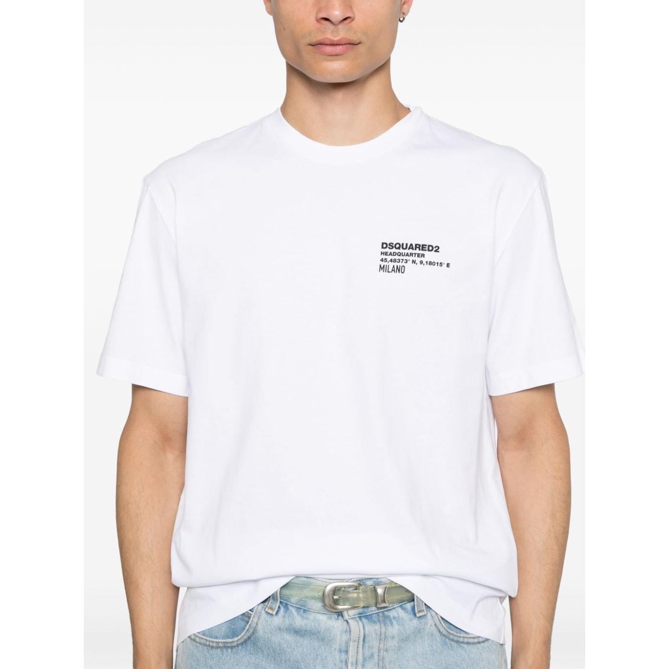 Dsquared2 T-shirts and Polos White Topwear Dsquared2