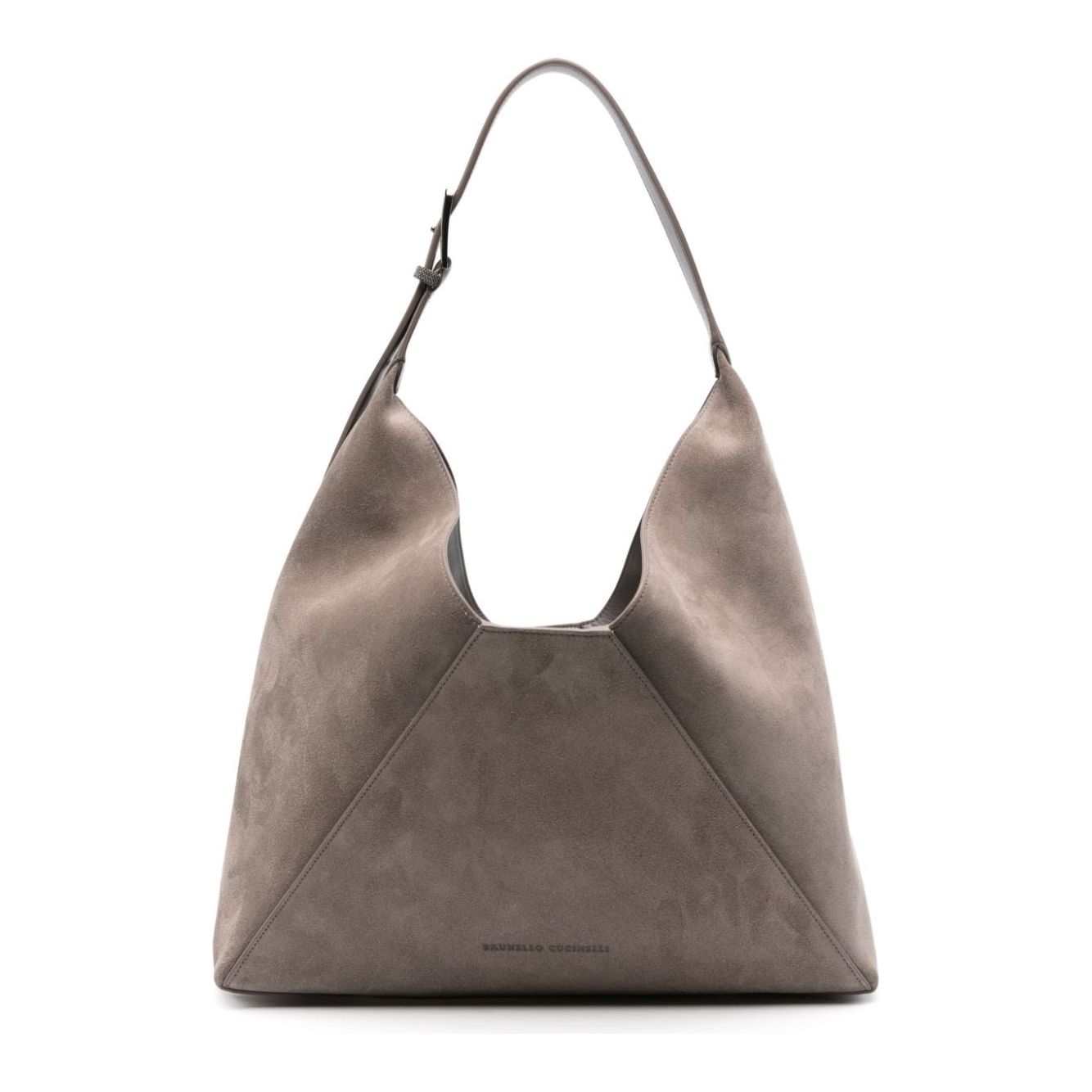 Brunello Cucinelli taupe brown calf suede Bag Shoulder Brunello Cucinelli