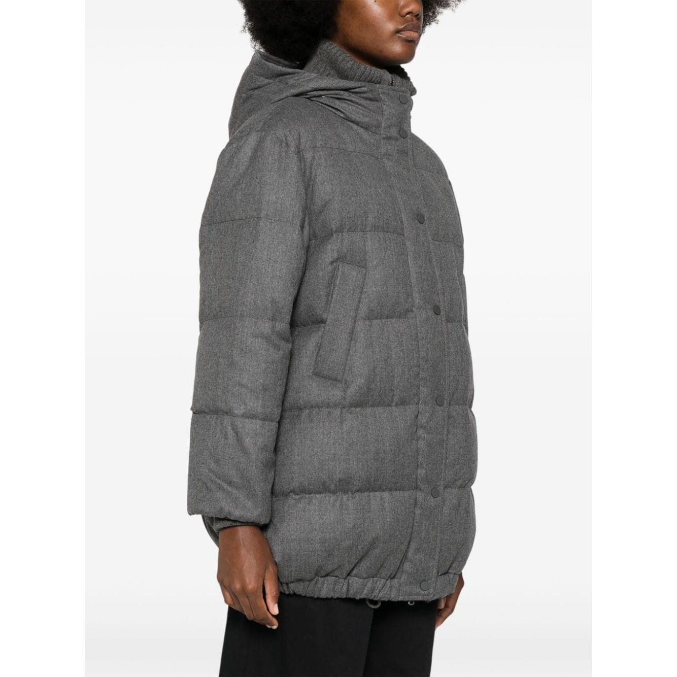 Brunello Cucinelli Coats Grey Jackets Brunello Cucinelli