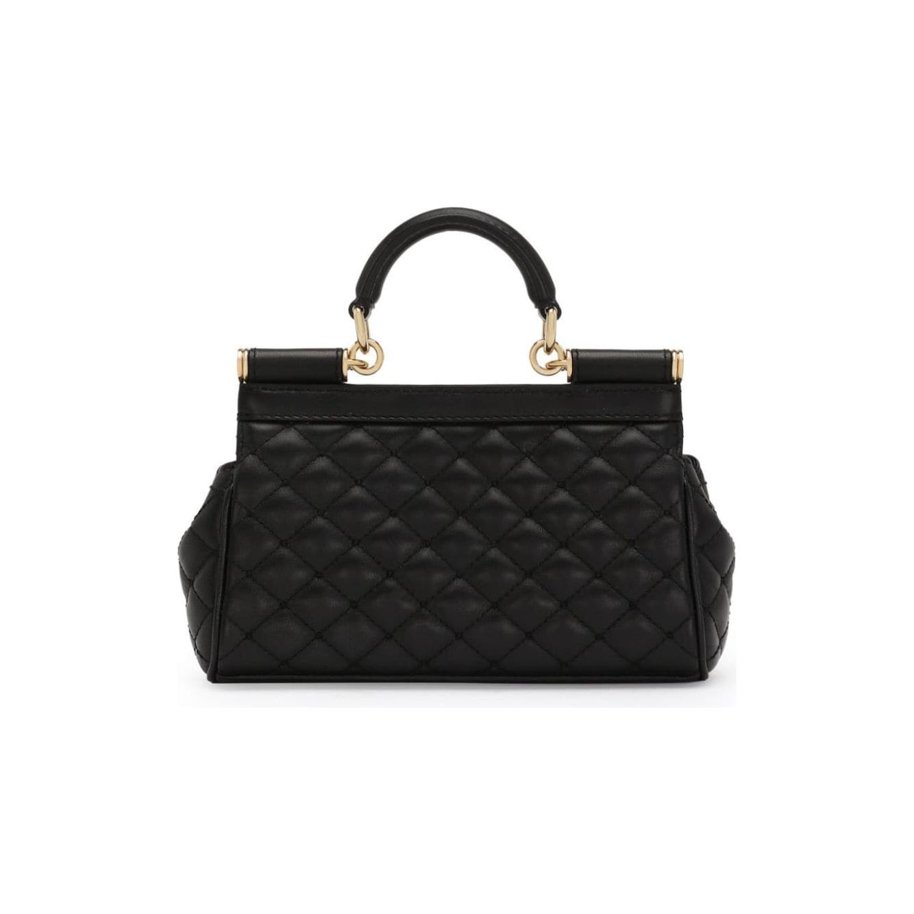 Dolce & Gabbana black lambskin diamond-quilted Bag Handbag Dolce & Gabbana