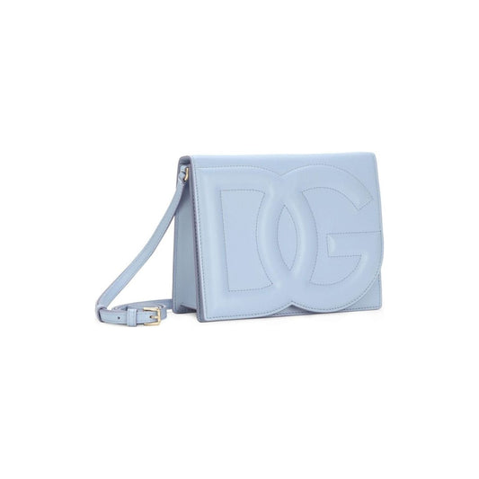 Dolce & Gabbana baby blue leather embossed logo Bag Shoulder Dolce & Gabbana