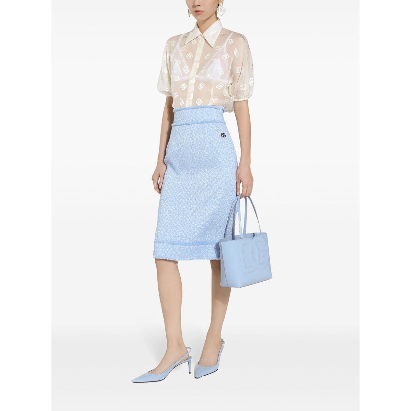 Dolce & Gabbana baby blue calf leather Bags Shopper Dolce & Gabbana