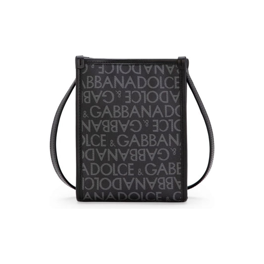 Dolce & Gabbana black/grey jacquard logo motif Bags Black Shopper Dolce & Gabbana