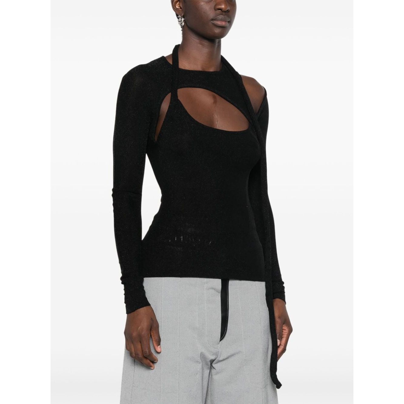 OTTOLINGER Top Black Topwear Ottolinger