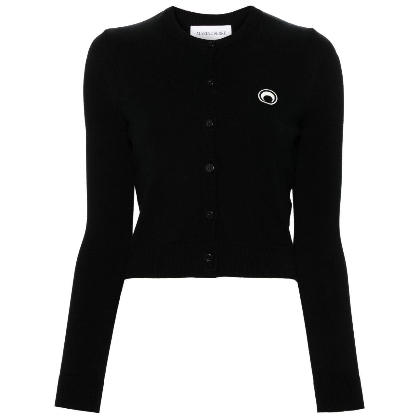 MARINE SERRE Sweaters Black Topwear Marine Serre