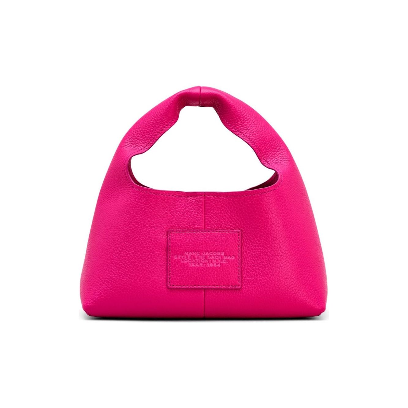 Marc Jacobs hot pink leather logo print  Bag Handbag Marc Jacobs