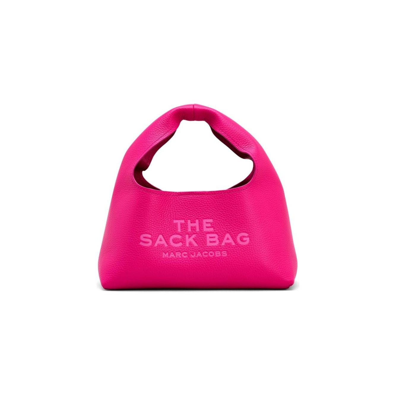 Marc Jacobs hot pink leather logo print  Bag Handbag Marc Jacobs