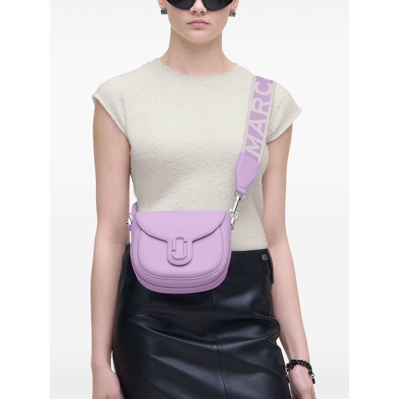 Marc Jacobs lilac purple leather smooth grain Bag Shoulder Marc Jacobs