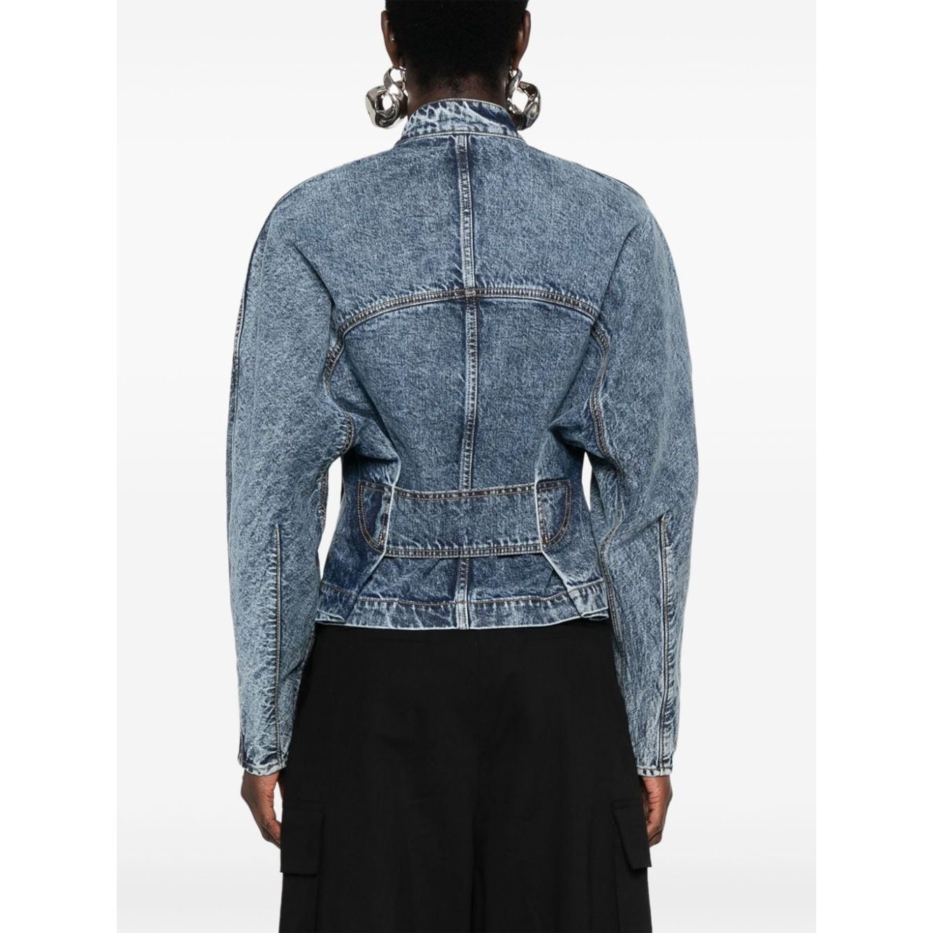 Alaia Coats Clear Blue