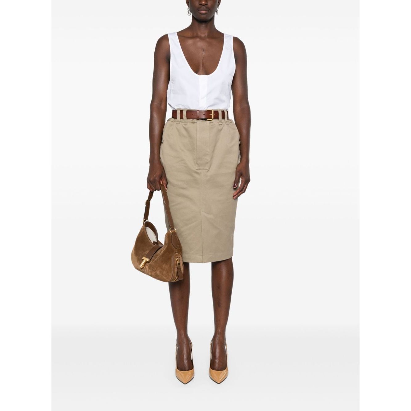 Saint Laurent  Skirts Beige Skirts Saint Laurent