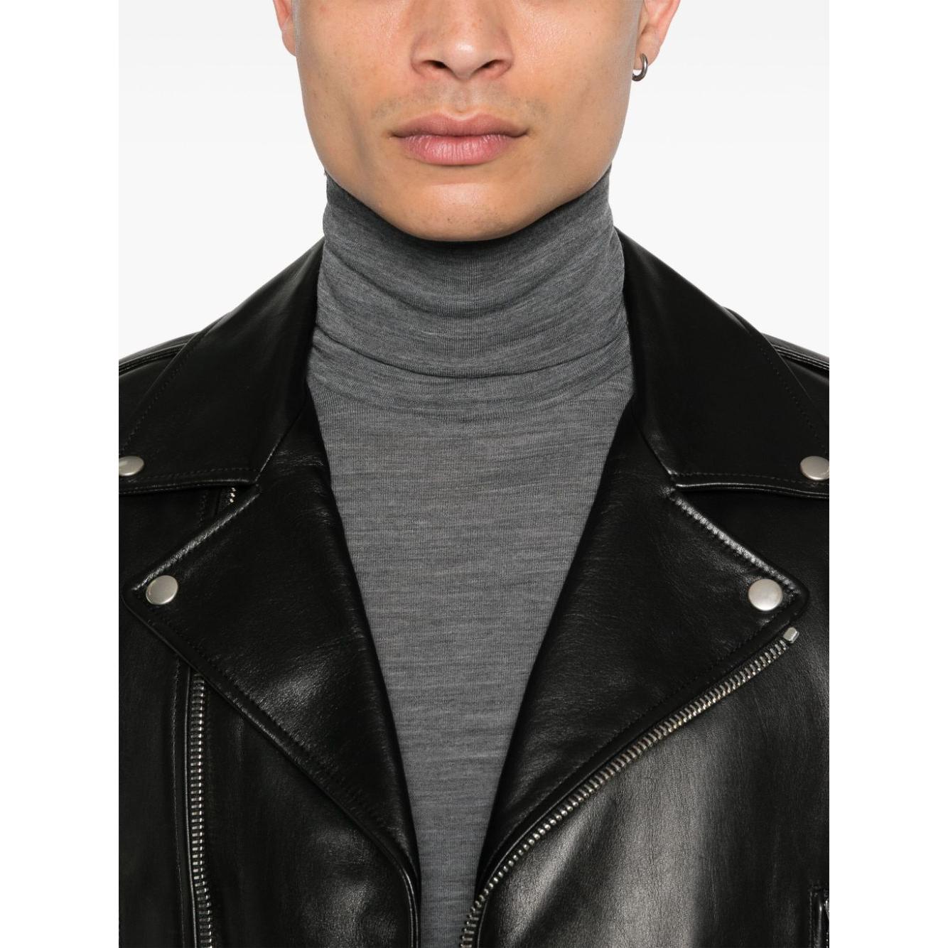 Saint Laurent  notched lapels lambskin Jackets Black Jackets Saint Laurent