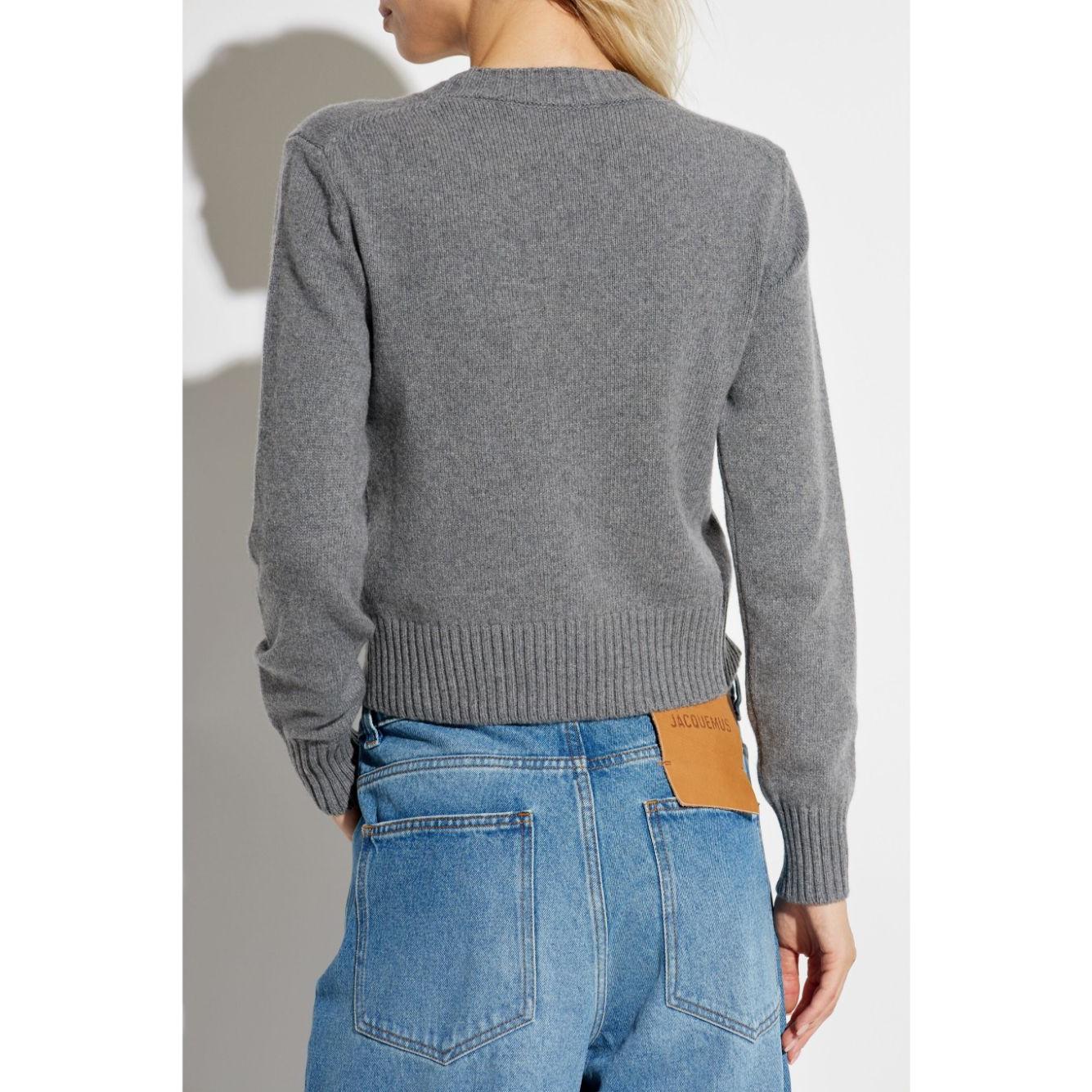 Ami Paris Sweaters Grey Topwear Ami Paris