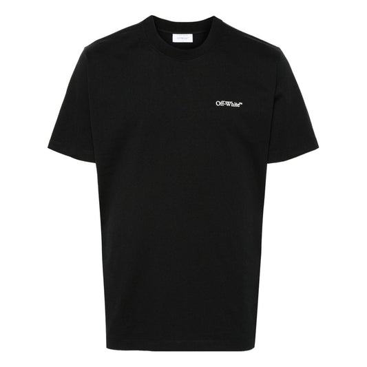 Off White T-shirts and Polos Black Topwear Off White