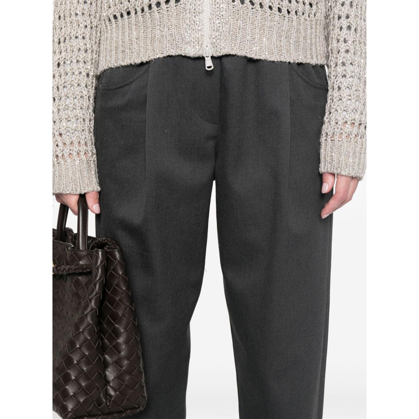 Brunello Cucinelli Trousers Grey Trousers Brunello Cucinelli