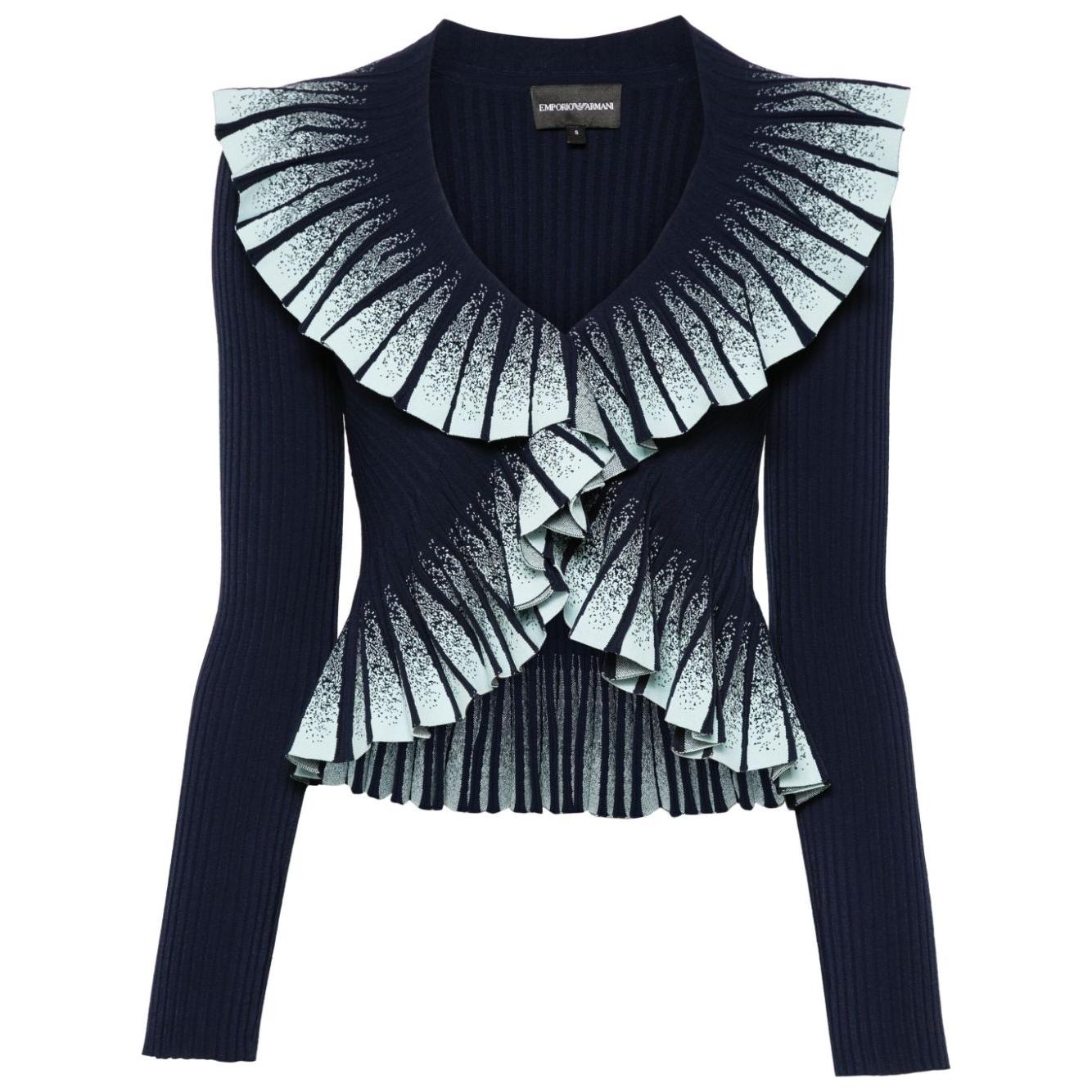 Emporio Armani Sweaters Blue Topwear Emporio Armani