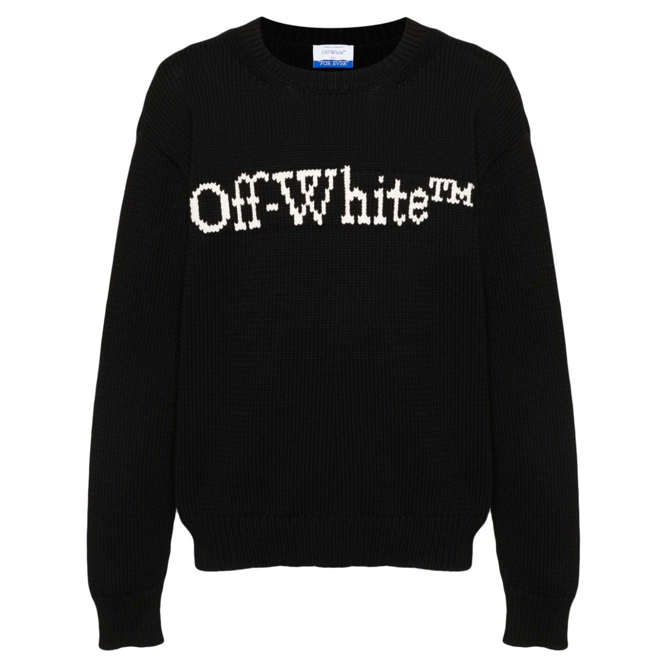 Off-White cotton blend men Sweaters Black Topwear Off White