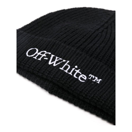 Off White Hats Black Scarves Hats & Gloves Off White