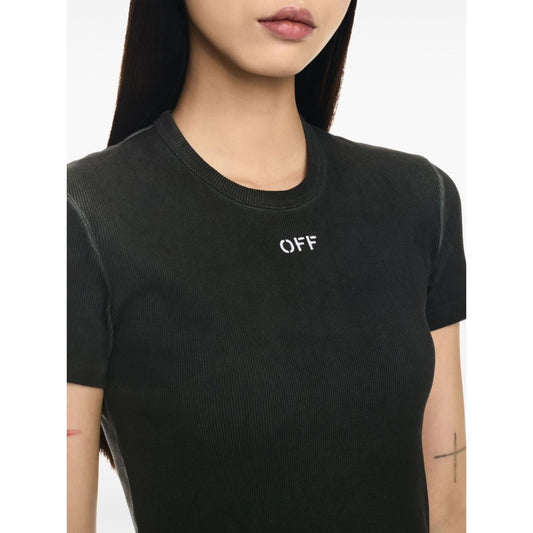 Off-White Women T-shirts Grey Topwear Off White