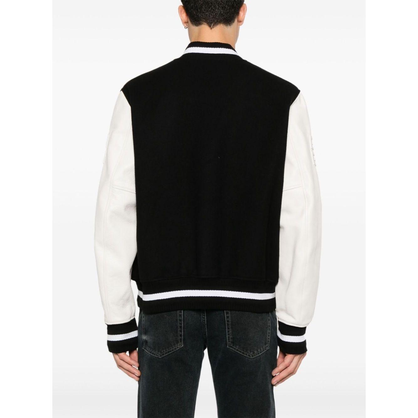 Givenchy varsity jacket logo print Black & White