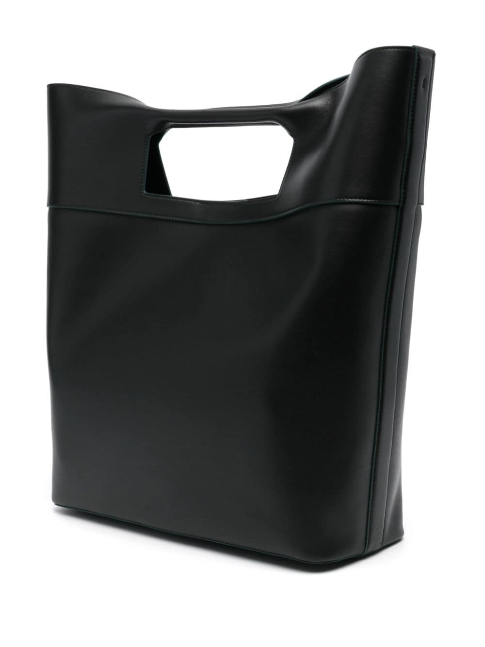 Front view with bag zipped and handles upright.