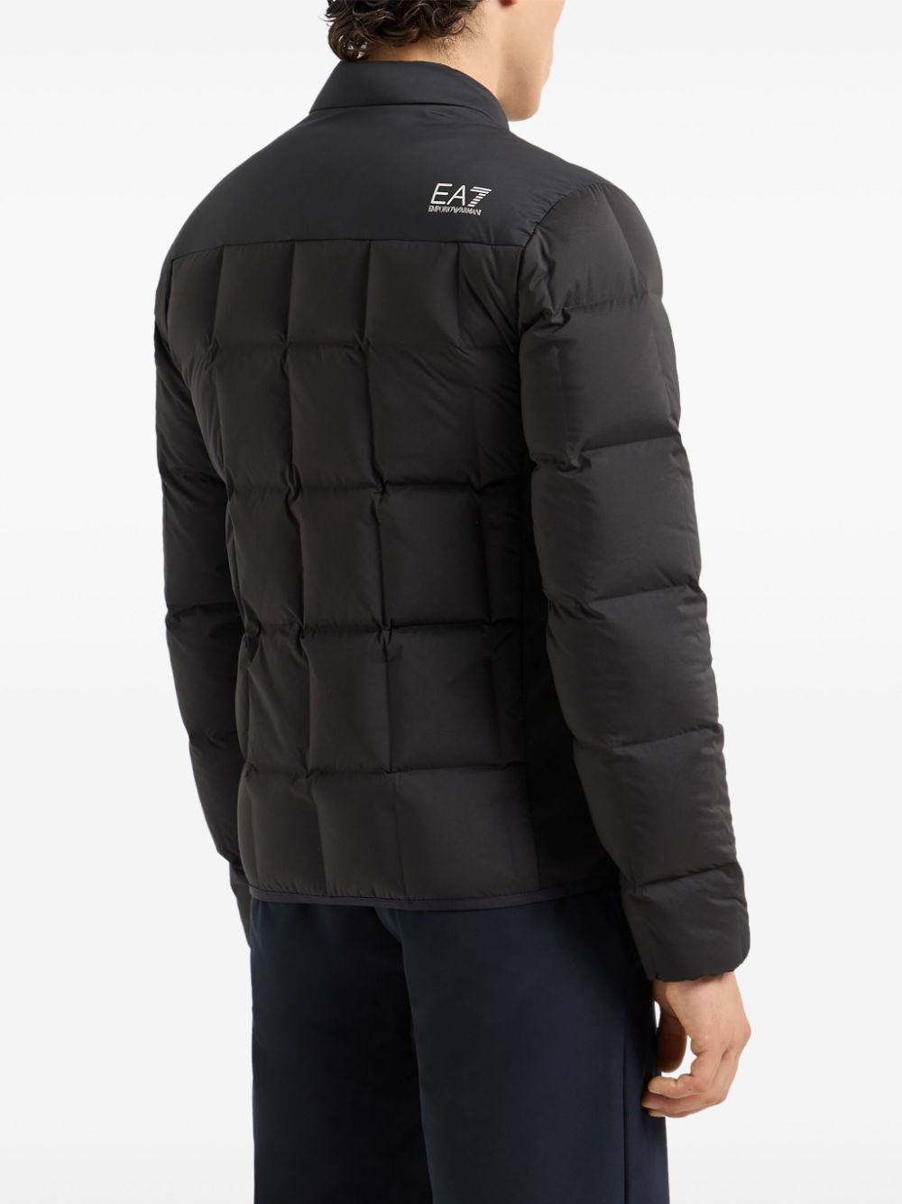 EA7 padded Men Coats Black