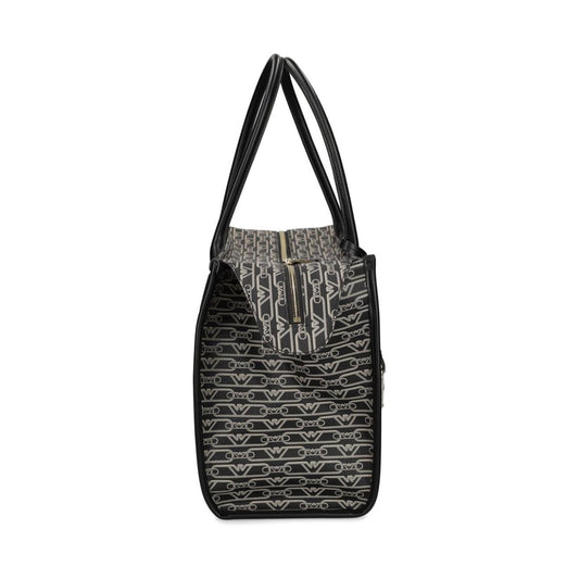 Emporio Armani  jacquard logo motif logo Bag Black Shopper Emporio Armani