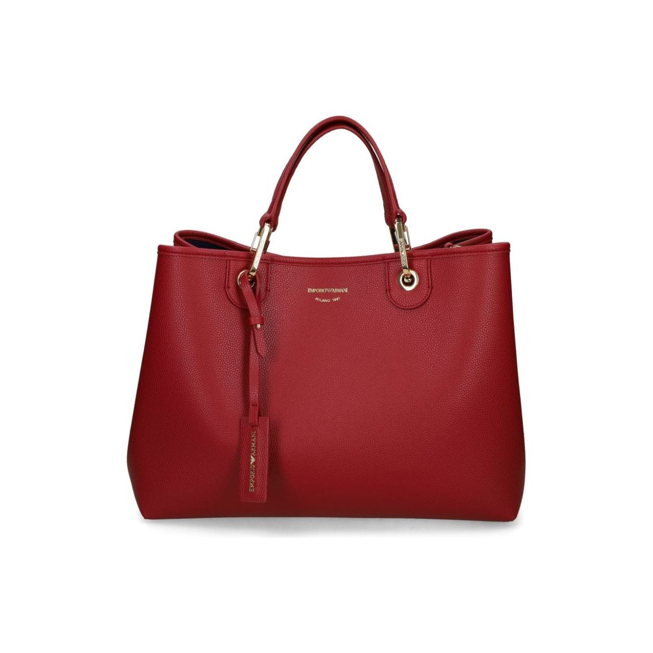 Emporio Armani calf leather grained Handbag Bordeaux Shopper Emporio Armani