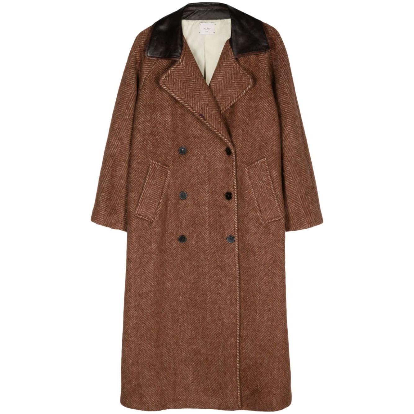 Alysi Coats Brown Jackets Alysi