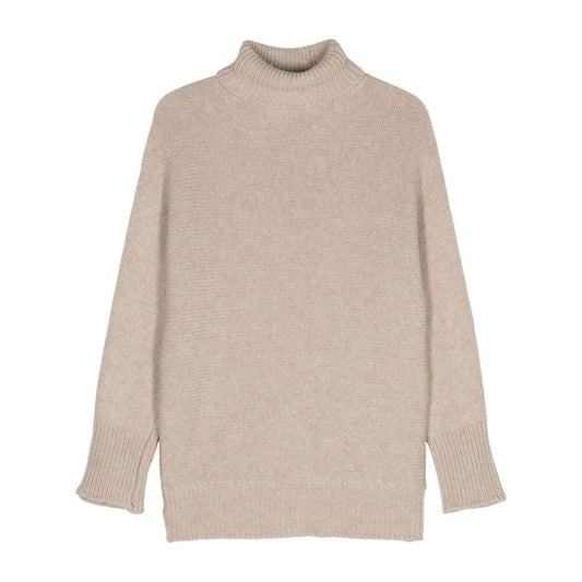 Alysi virgin wool knitted Sweaters Beige Topwear Alysi