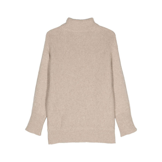 Alysi virgin wool knitted Sweaters Beige Topwear Alysi