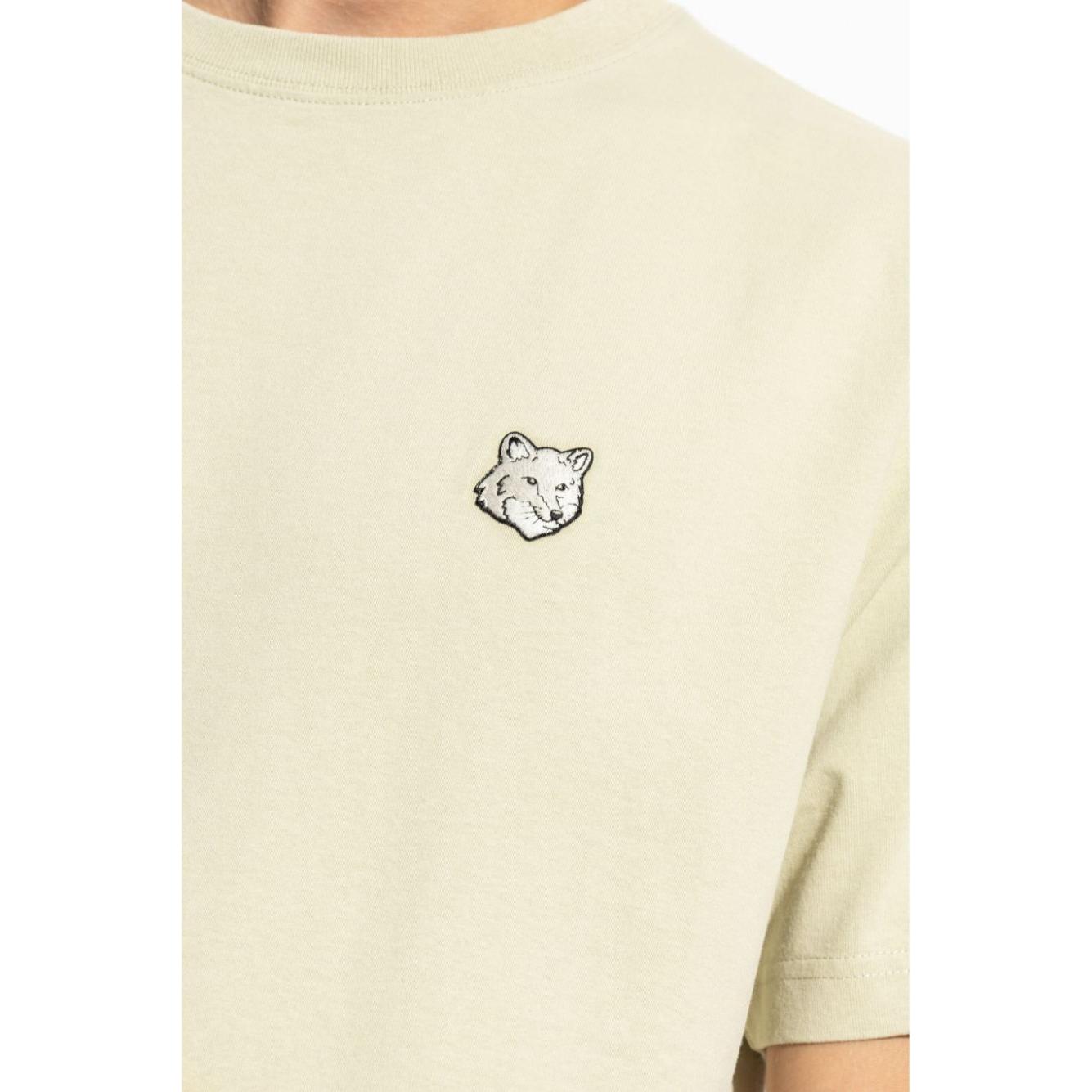 MAISON KITSUNE' T-shirts and Polos Green Topwear Maison Kitsune'