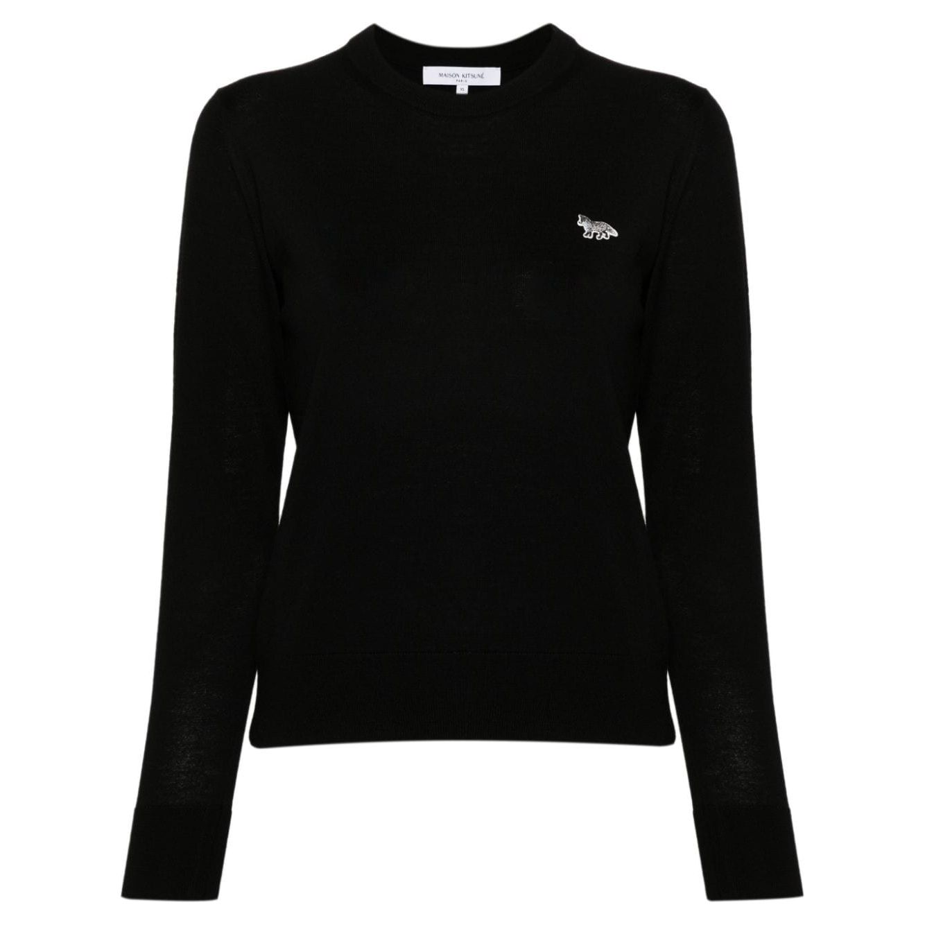 MAISON KITSUNE' Sweaters Black Topwear Maison Kitsune'