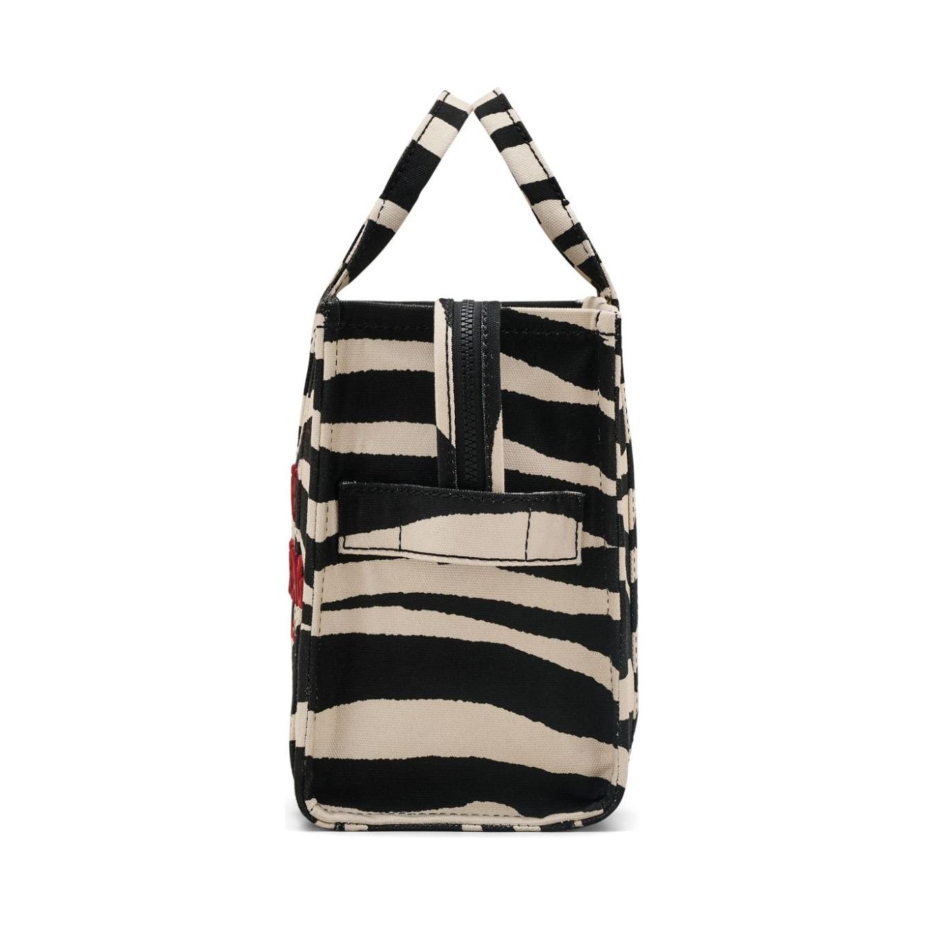 Marc Jacobs cotton canvas zebra print Bag Black Shopper Marc Jacobs