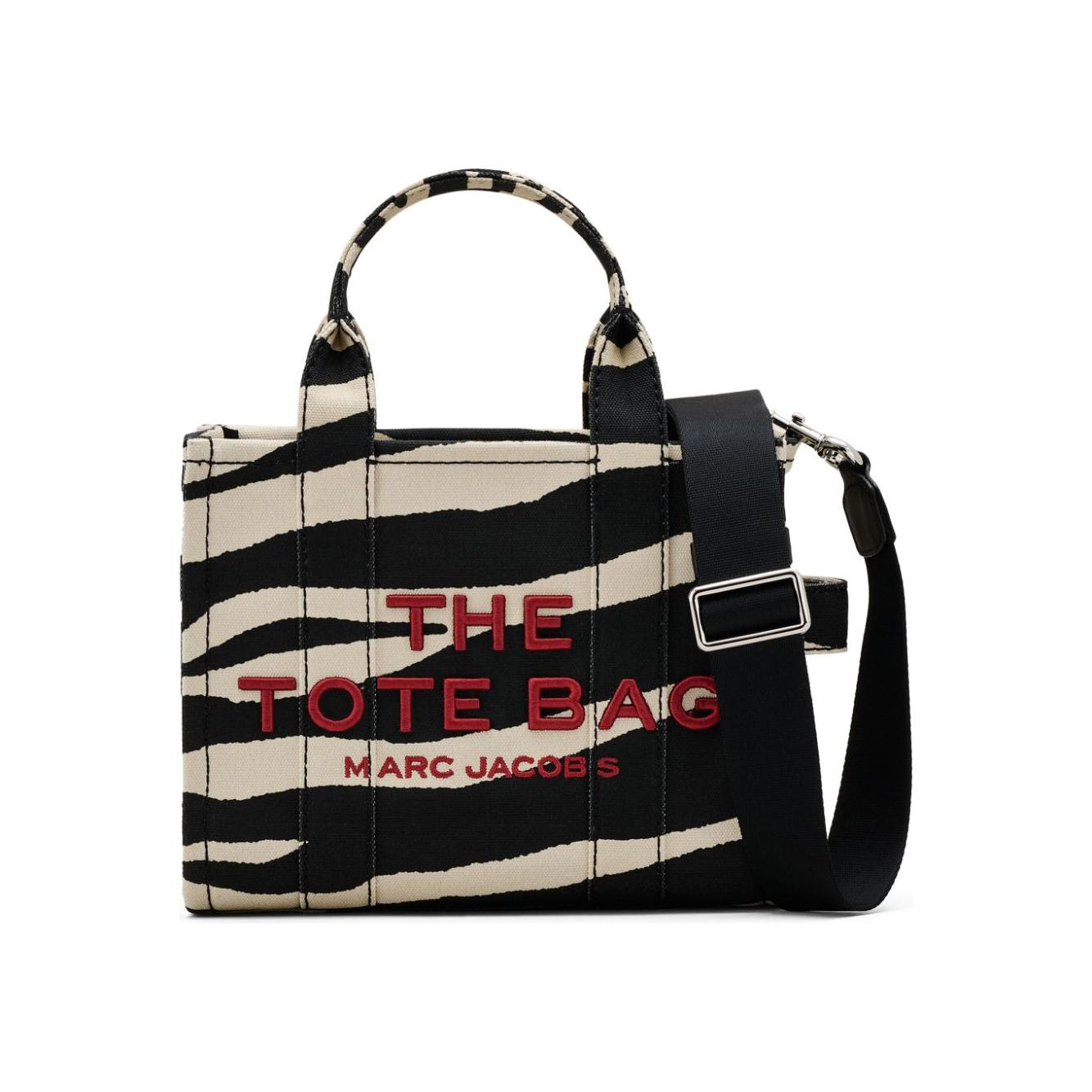 Marc Jacobs cotton canvas zebra print Bag Black Shopper Marc Jacobs