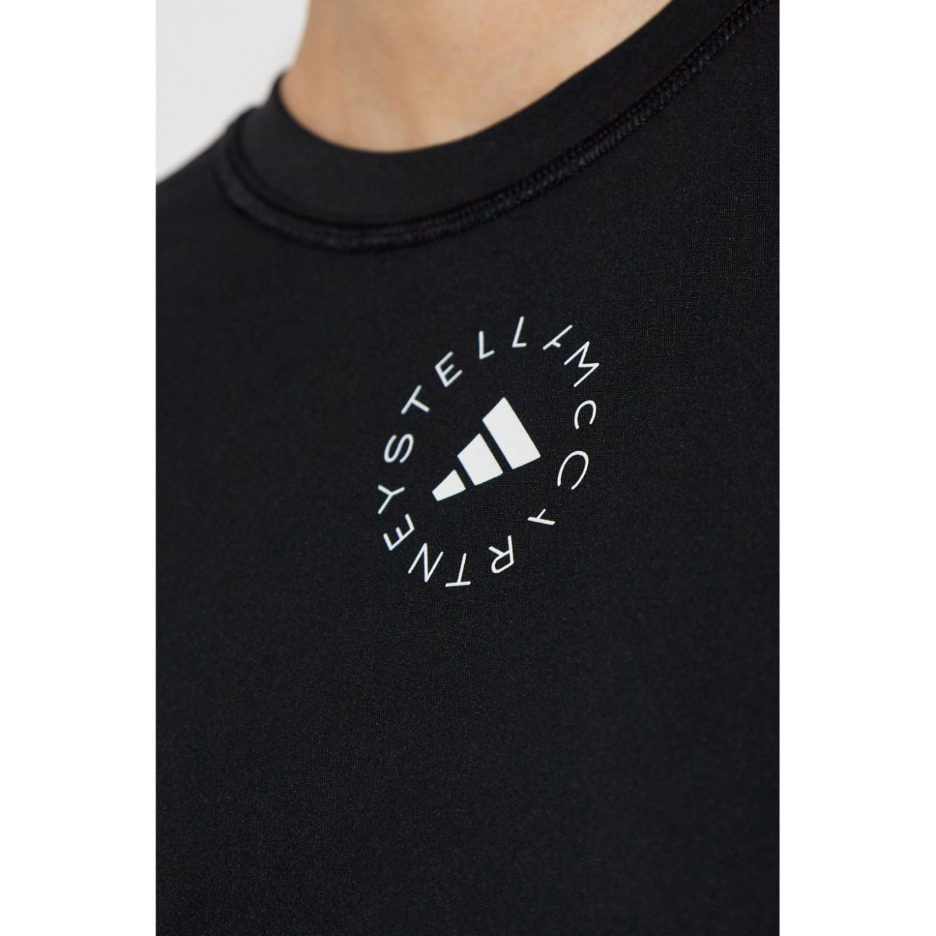 Adidas By Stella McCartney T-shirts and Polos Black Topwear Adidas By Stella Mccartney