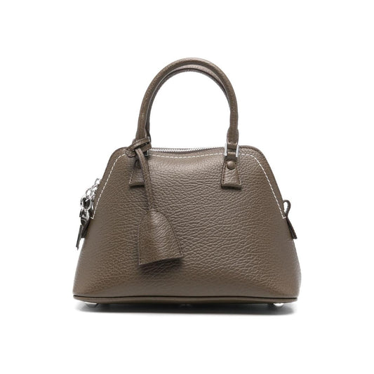 Maison Margiela olive brown calf leather grained texture Bag Handbag Maison Margiela