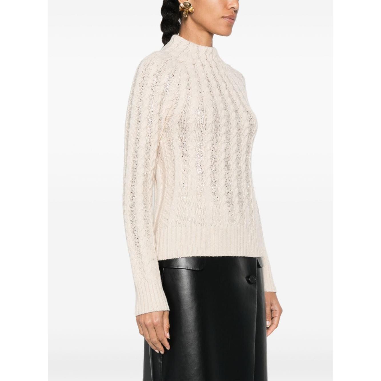 Ermanno Scervino Sweaters Beige Topwear Ermanno Scervino