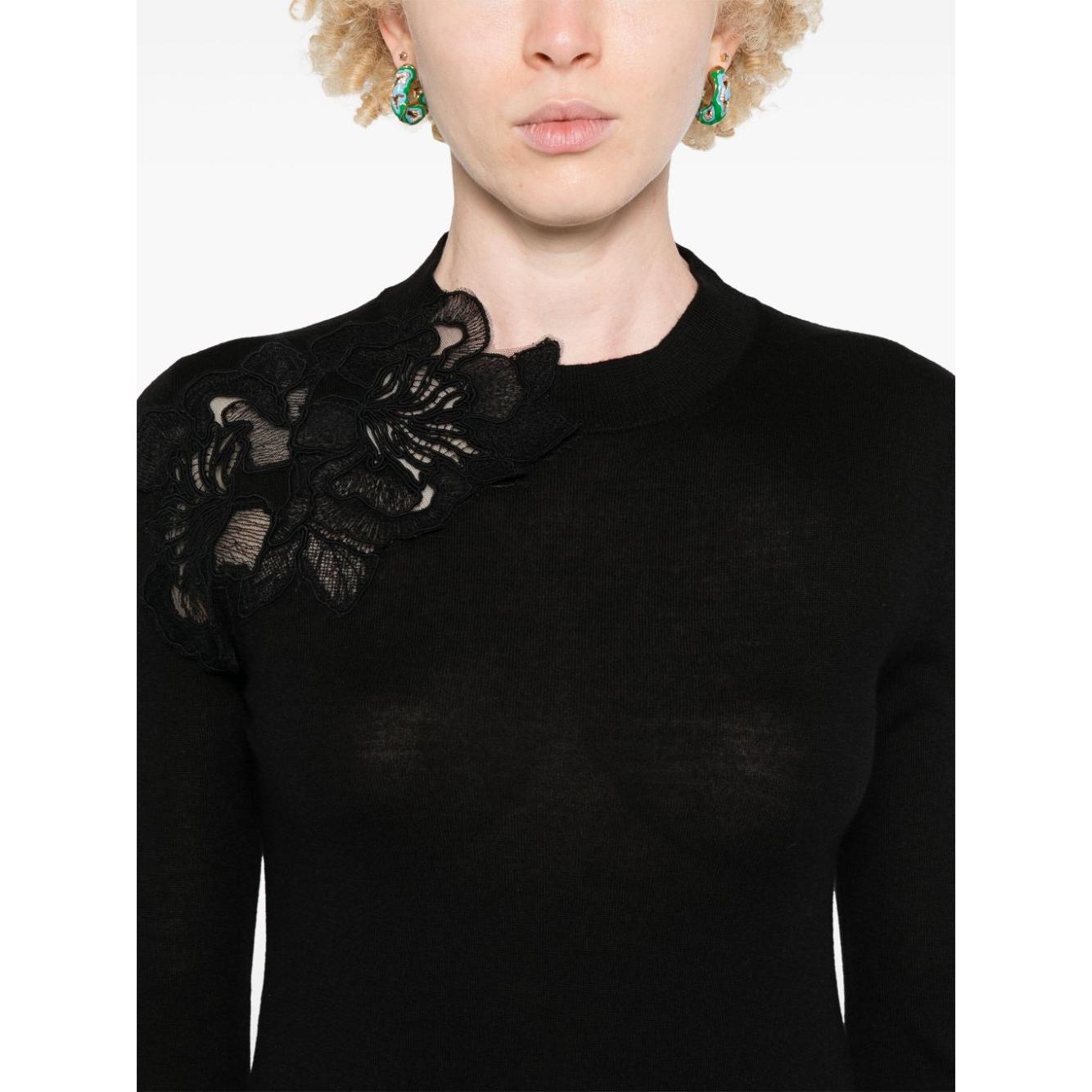 Ermanno Scervino Sweaters Black Topwear Ermanno Scervino