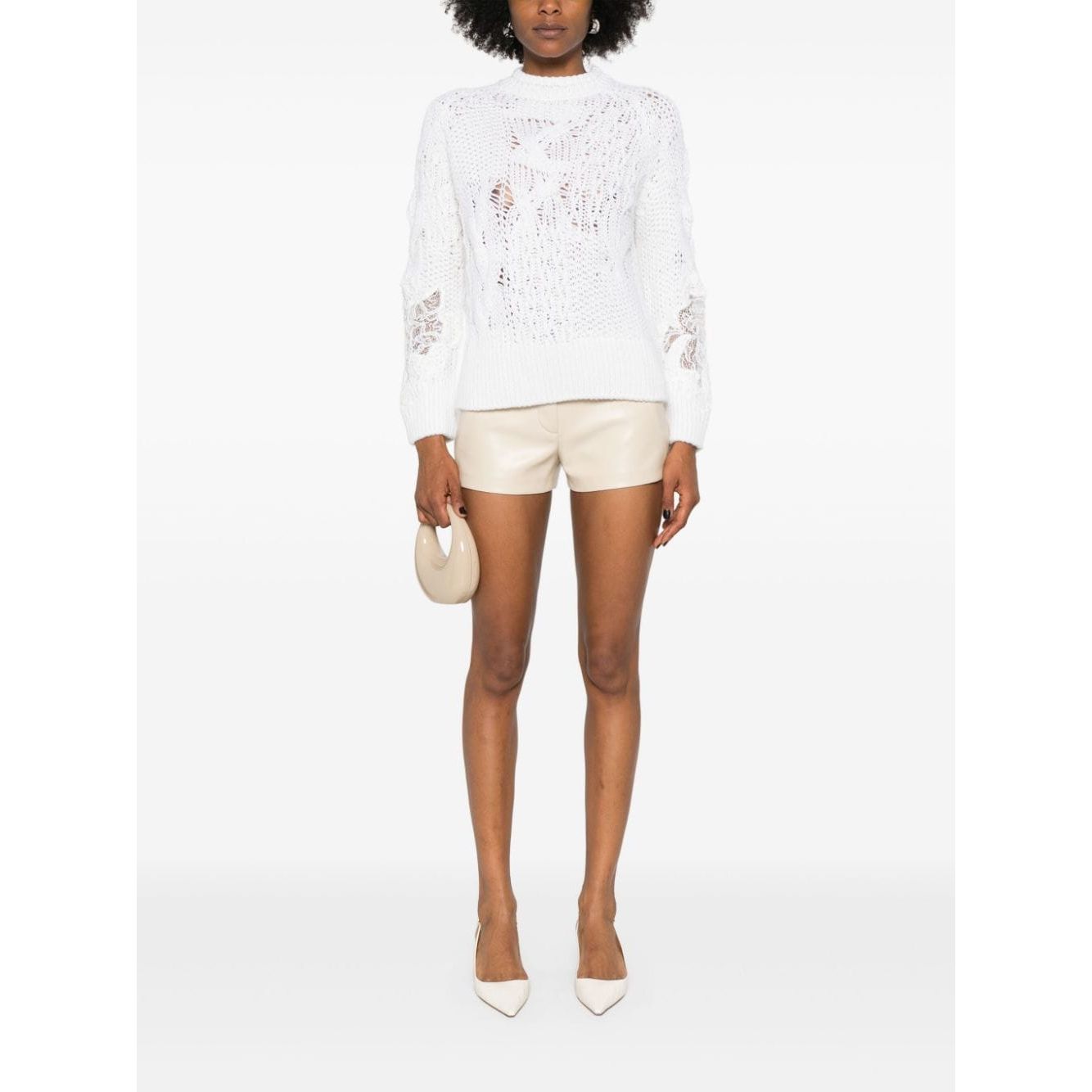 Ermanno Scervino Sweaters White Topwear Ermanno Scervino