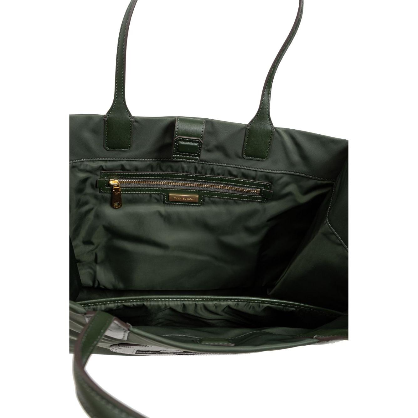 Front view with bag zipped and handles upright.