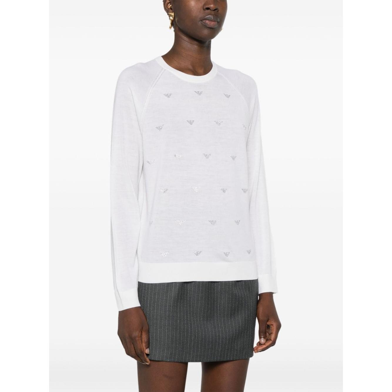 Emporio Armani Sweaters White Topwear Emporio Armani