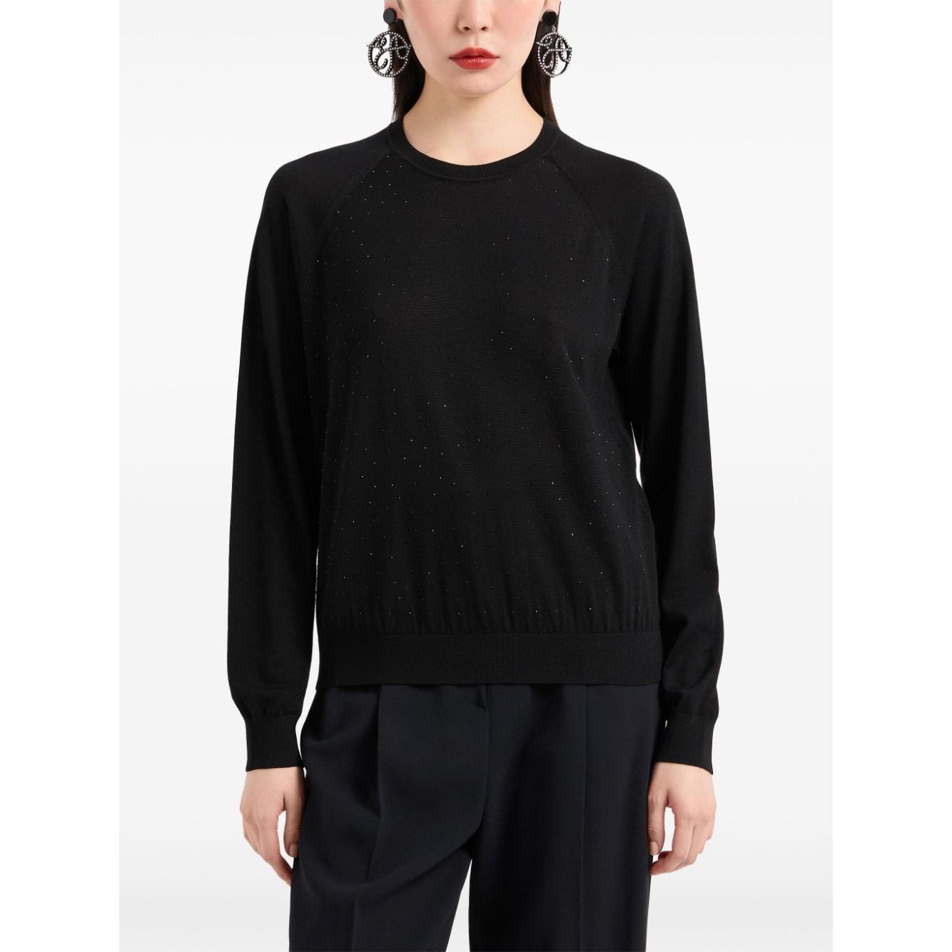 Emporio Armani Sweaters Black Topwear Emporio Armani