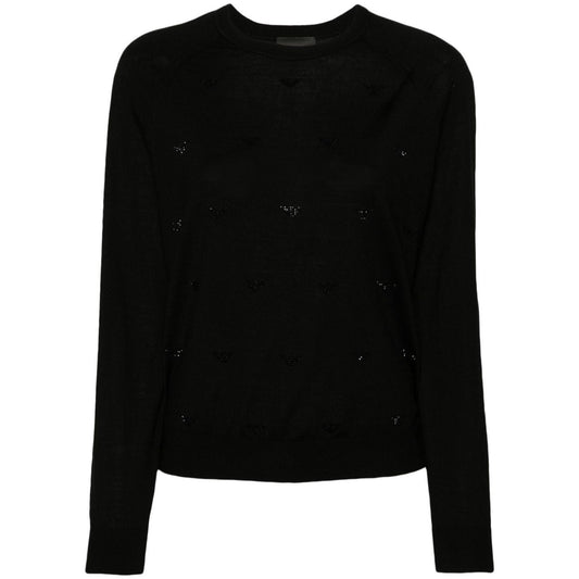 Emporio Armani Sweaters Black Topwear Emporio Armani