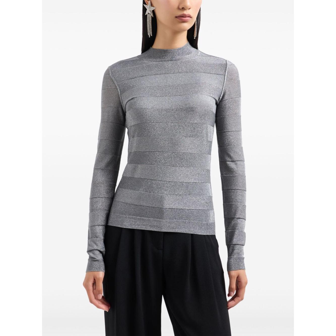 Emporio Armani Sweaters Grey Topwear Emporio Armani