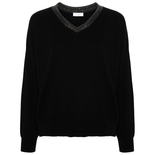 Brunello Cucinelli Sweaters Black Topwear Brunello Cucinelli