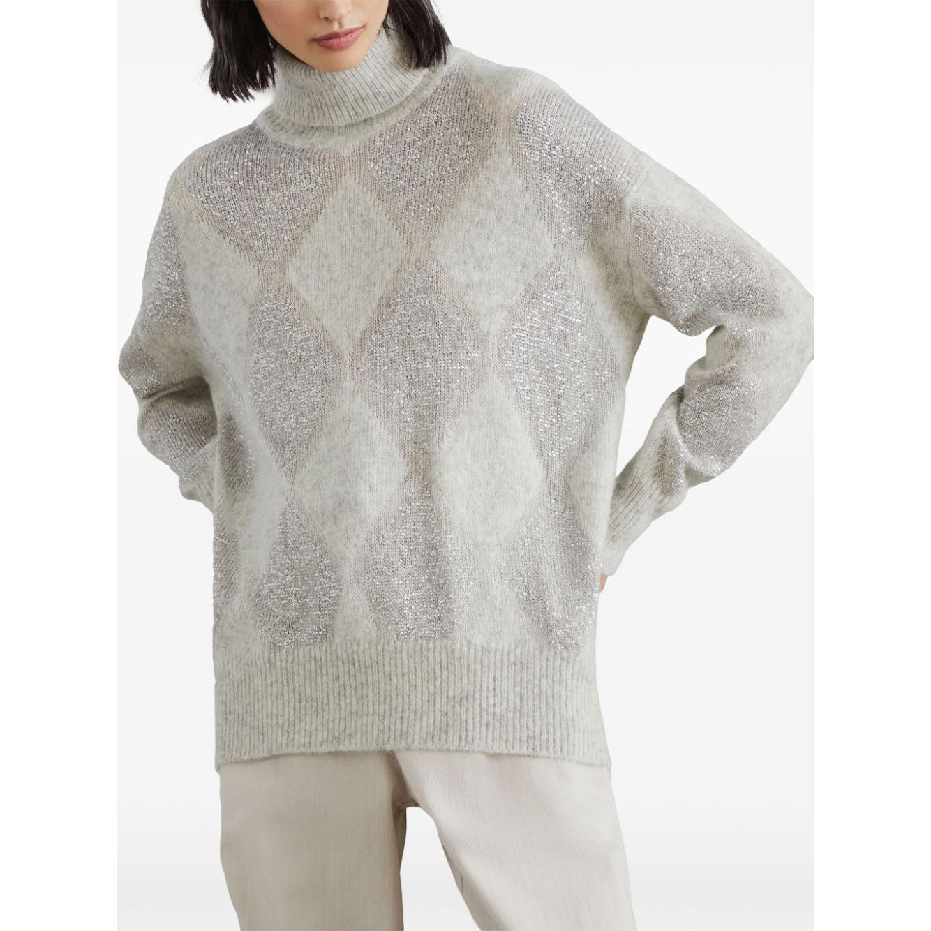 Brunello Cucinelli Sweaters Grey Topwear Brunello Cucinelli